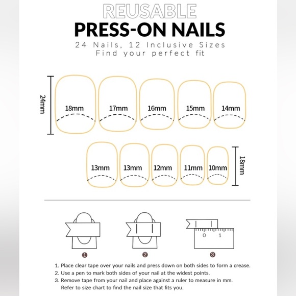 Pink press on nails - Picture 2 of 5